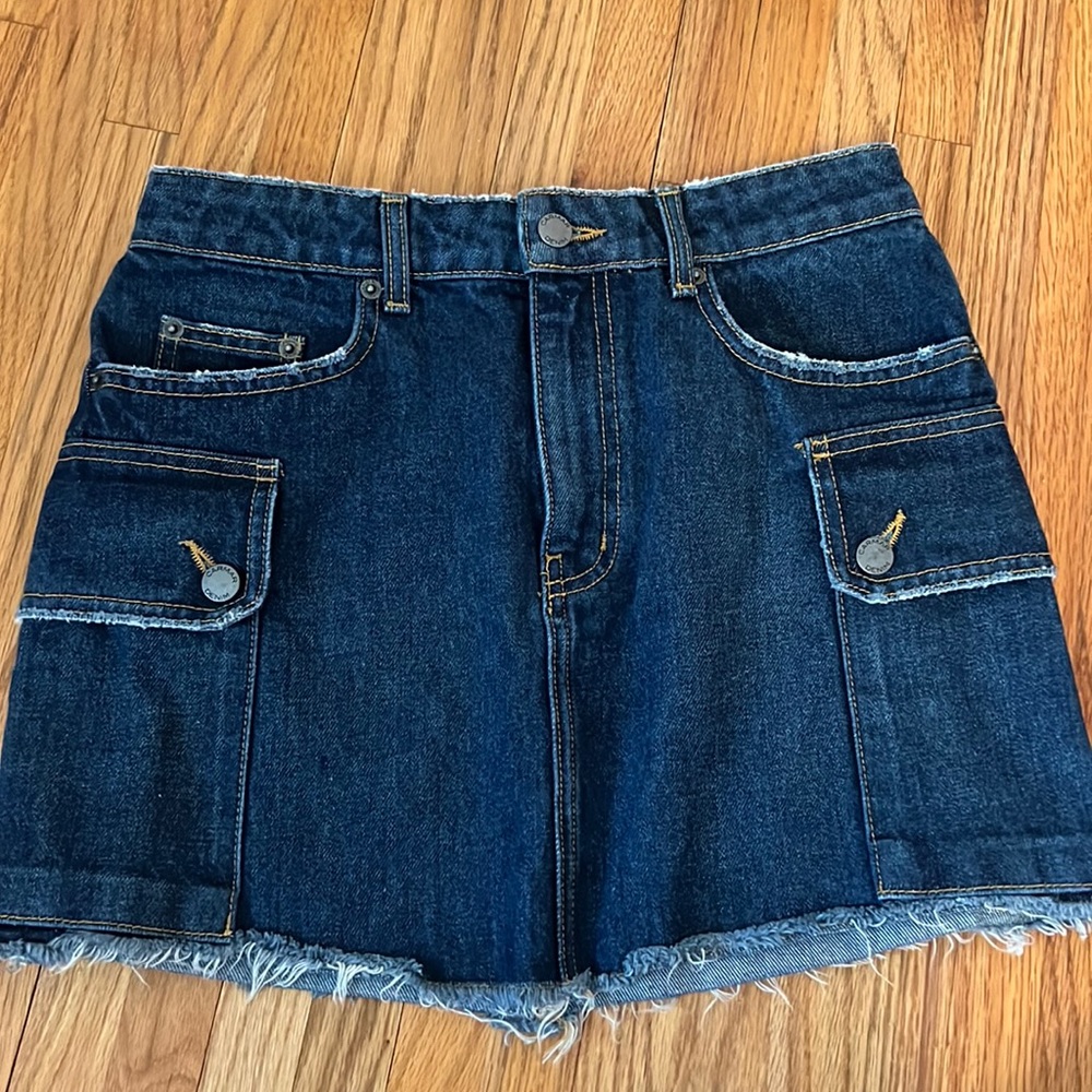LF Carmar Colin cargo side pocket denim skirt - Picture 4 of 7